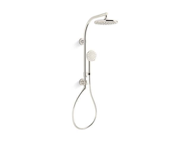 Kohler OccasionE HydroRail-R shower column kit, 1.75 gpm - Vibrant Polished Nickel