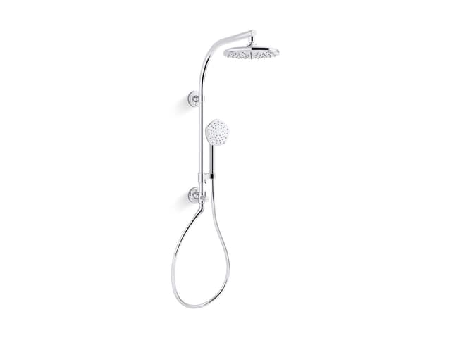 Kohler OccasionE HydroRail-R shower column kit, 1.75 gpm - Polished Chrome