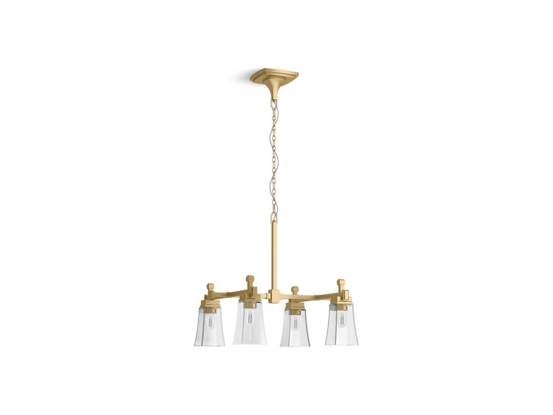 Kohler | Riff | Chandelier - Brushed Moderne Brass by Kohler