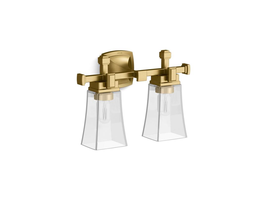 Kohler | Riff | Wall Sconce - Brushed Moderne Brass by Kohler