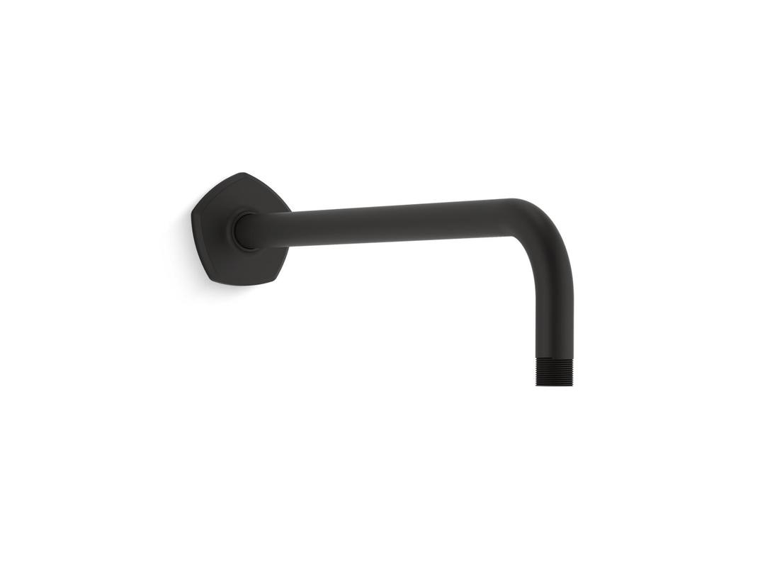 Kohler Occasion Wall-mount rainhead arm and flange - Matte Black by Kohler
