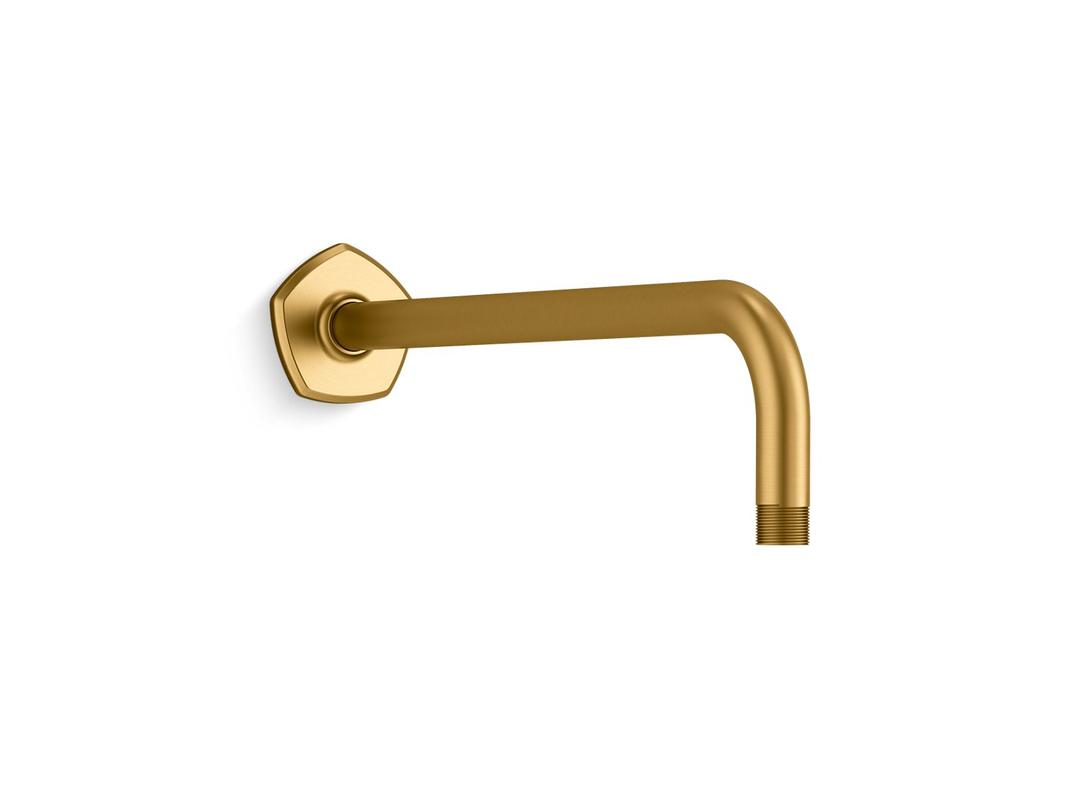 Kohler Occasion Wall-mount rainhead arm and flange - Vibrant Brushed Moderne Brass by Kohler
