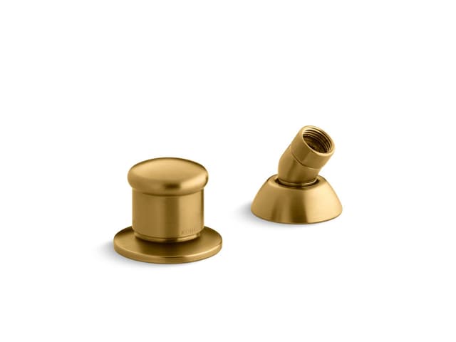 Kohler Two-way diverter valve and handshower hose guide - Vibrant Brushed Moderne Brass