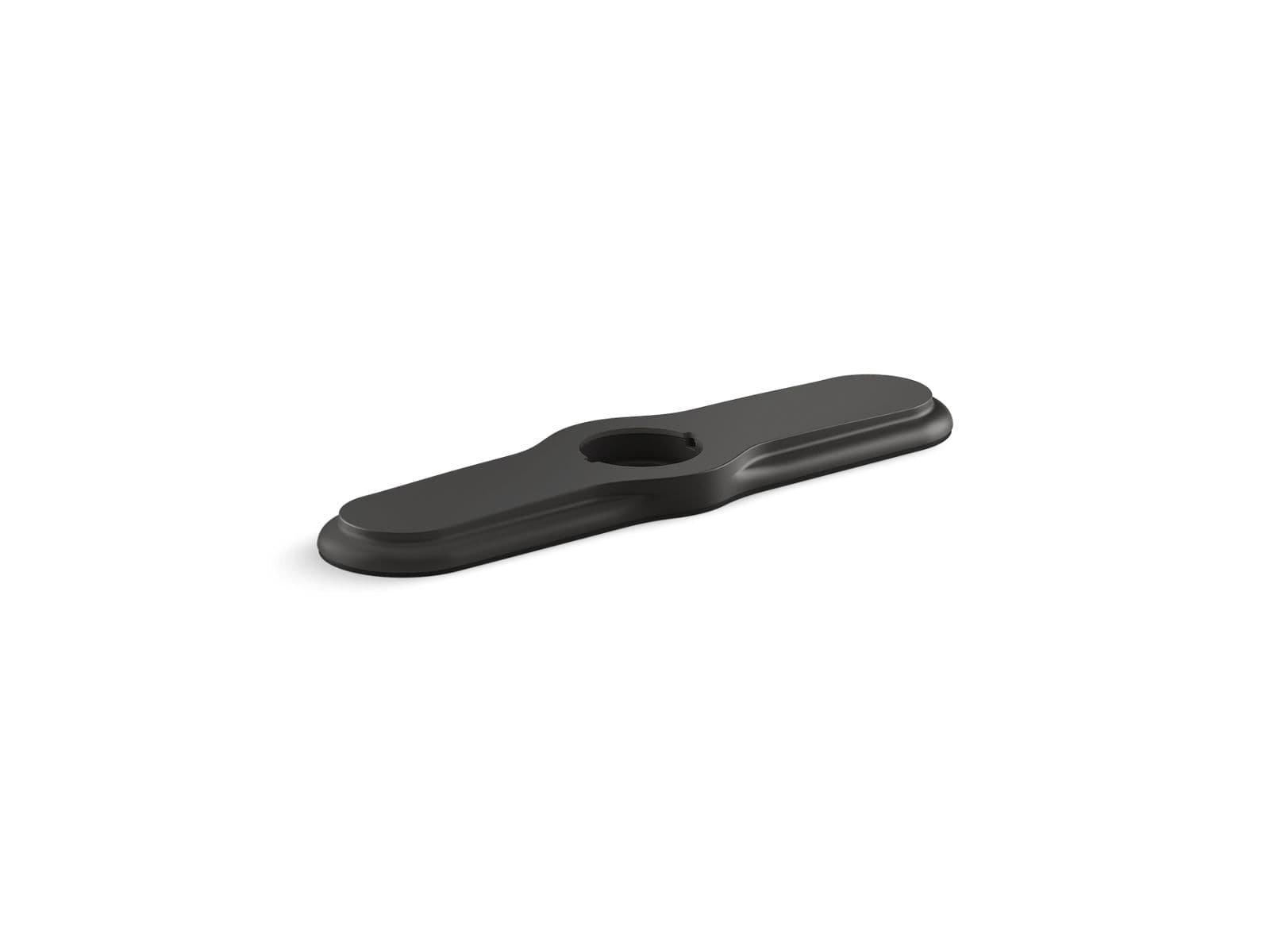 Kohler 3-hole kitchen faucet escutcheon - Matte Black by Kohler