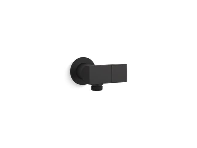 Kohler Exhale Wall-mount handshower holder with supply elbow and check valve - Matte Black
