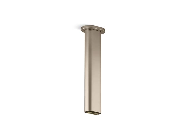 Kohler Statement 10'' ceiling-mount two-function rainhead arm and flange - Vibrant Brushed Bronze