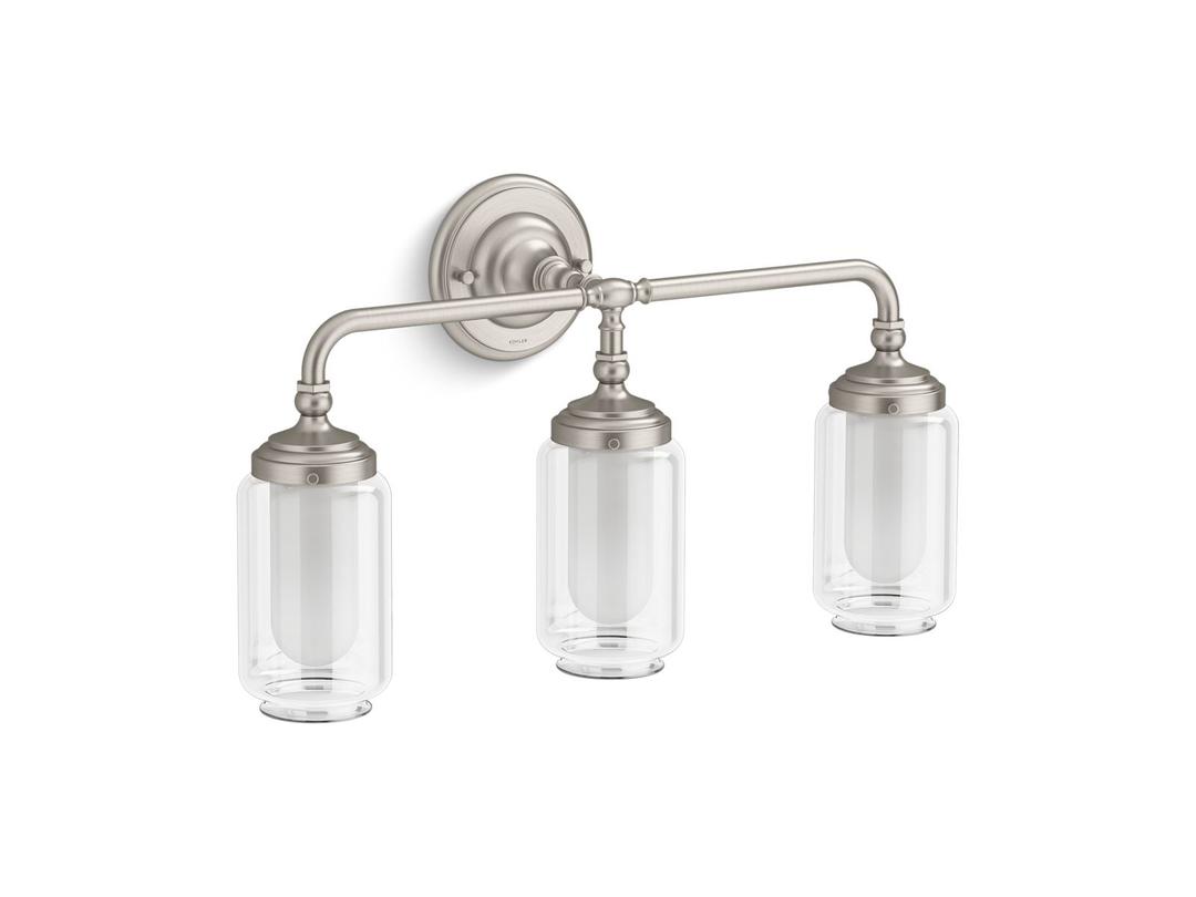 Artifacts Three-light sconce - Brushed Nickel by Kohler