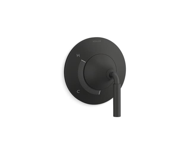 Kohler ToneE Rite-Temp valve trim - Matte Black