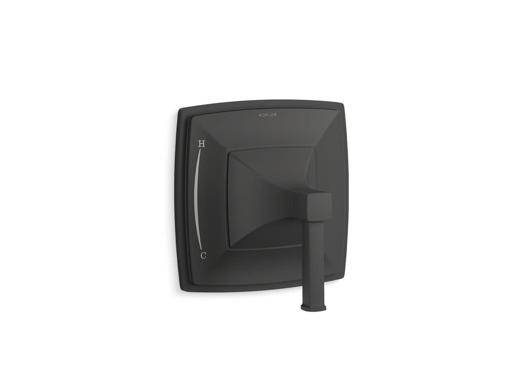Kohler Riff Rite-Temp valve trim - Matte Black by Kohler