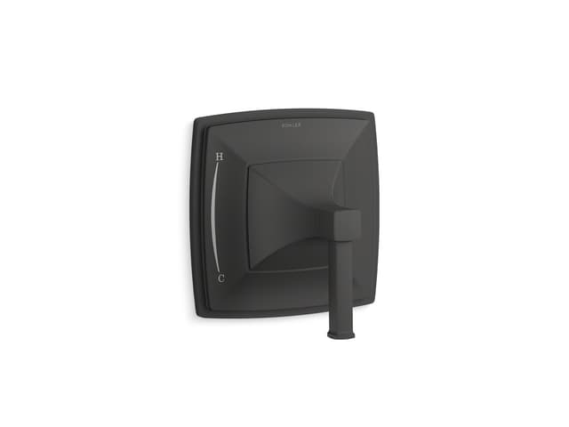 Kohler Riff Rite-Temp valve trim - Matte Black