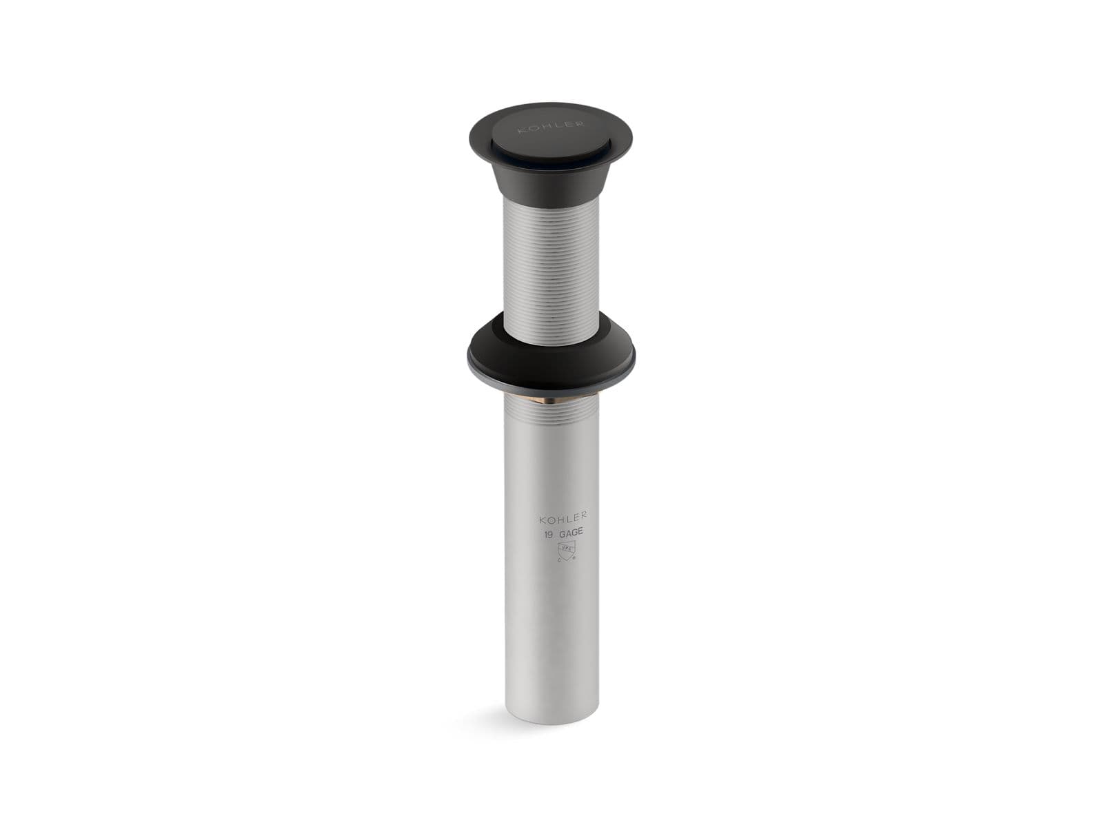 Kohler Clicker drain without overflow - Matte Black by Kohler