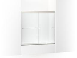 Kohler Revel Sliding bath door, 55-1/2'' H x 56-5/8 - 59-5/8'' W, with 5/16'' thick Crystal Clear glass - Anodized Brushed Nickel - image 3