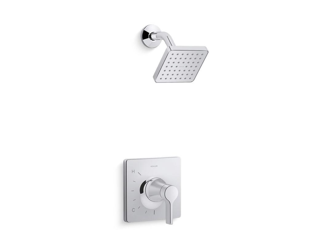 Kohler Venza Rite-Temp shower trim kit, 1.75 gpm - Polished Chrome by Kohler