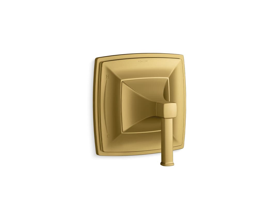 Kohler Riff Rite-Temp valve trim - Vibrant Brushed Moderne Brass by Kohler