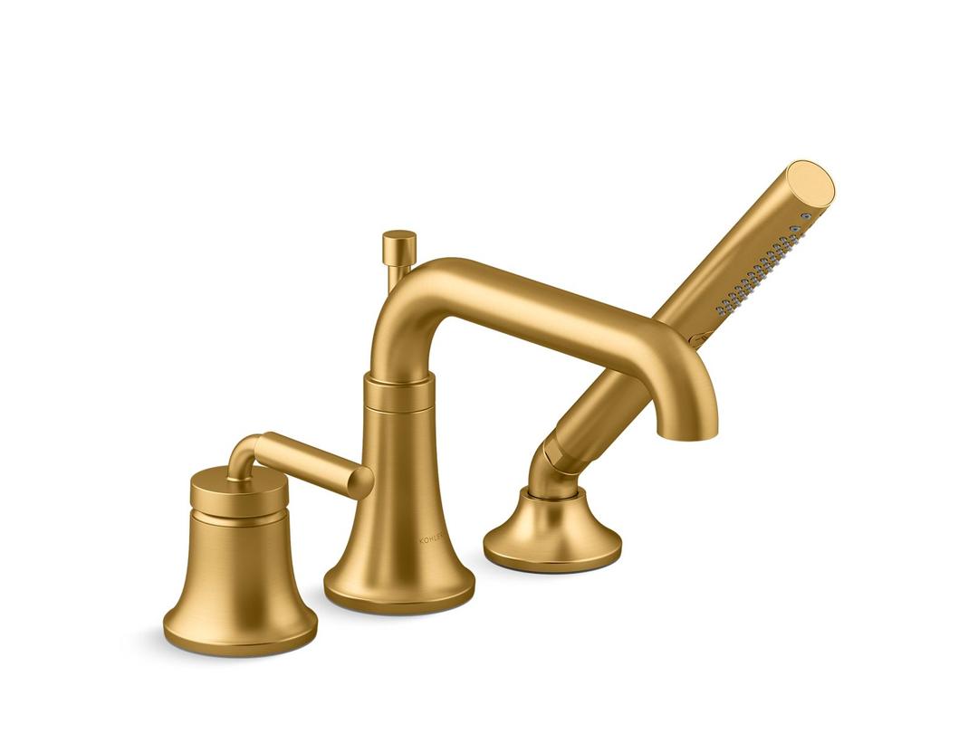 Kohler | Tone | Tub Filler - Vibrant Brushed Moderne Brass by Kohler