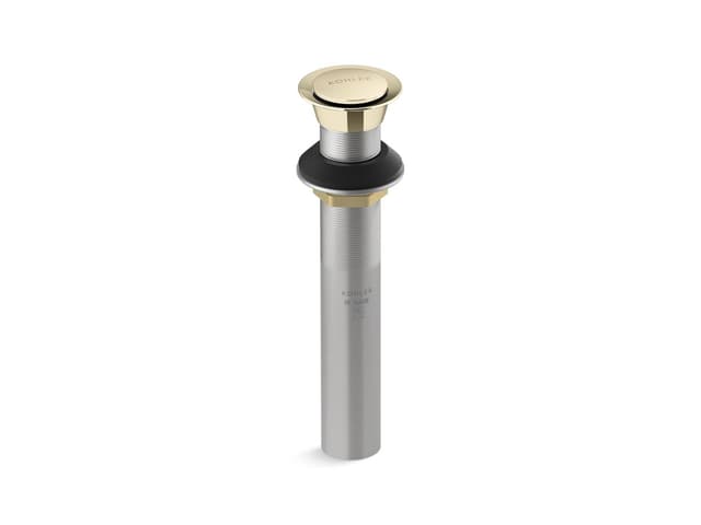 Kohler Clicker drain without overflow - Vibrant French Gold