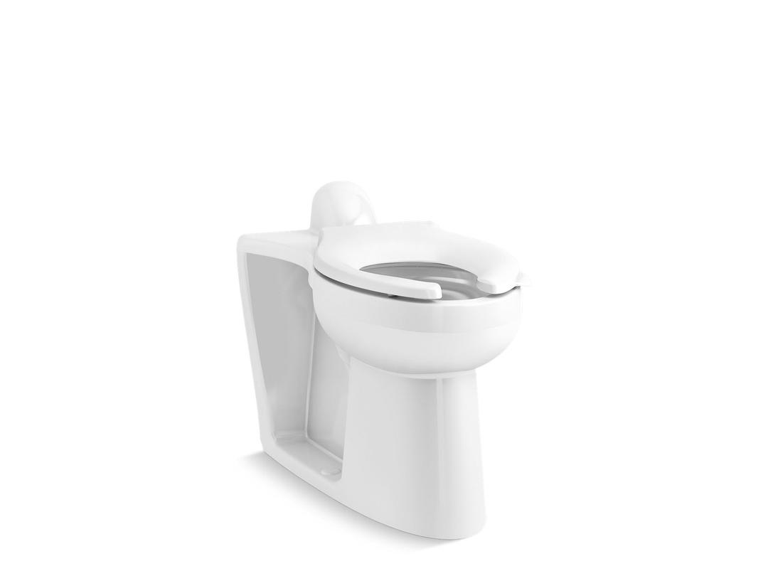 Kohler Modflex Adjust-a-Bowl Floor-mounted rear spud flushometer bowl - White by Kohler