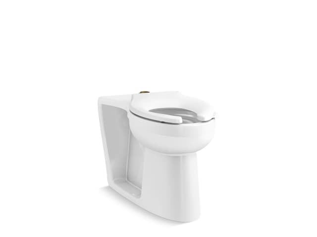 Kohler Modflex Adjust-a-Bowl Flushometer bowl with top spud - White