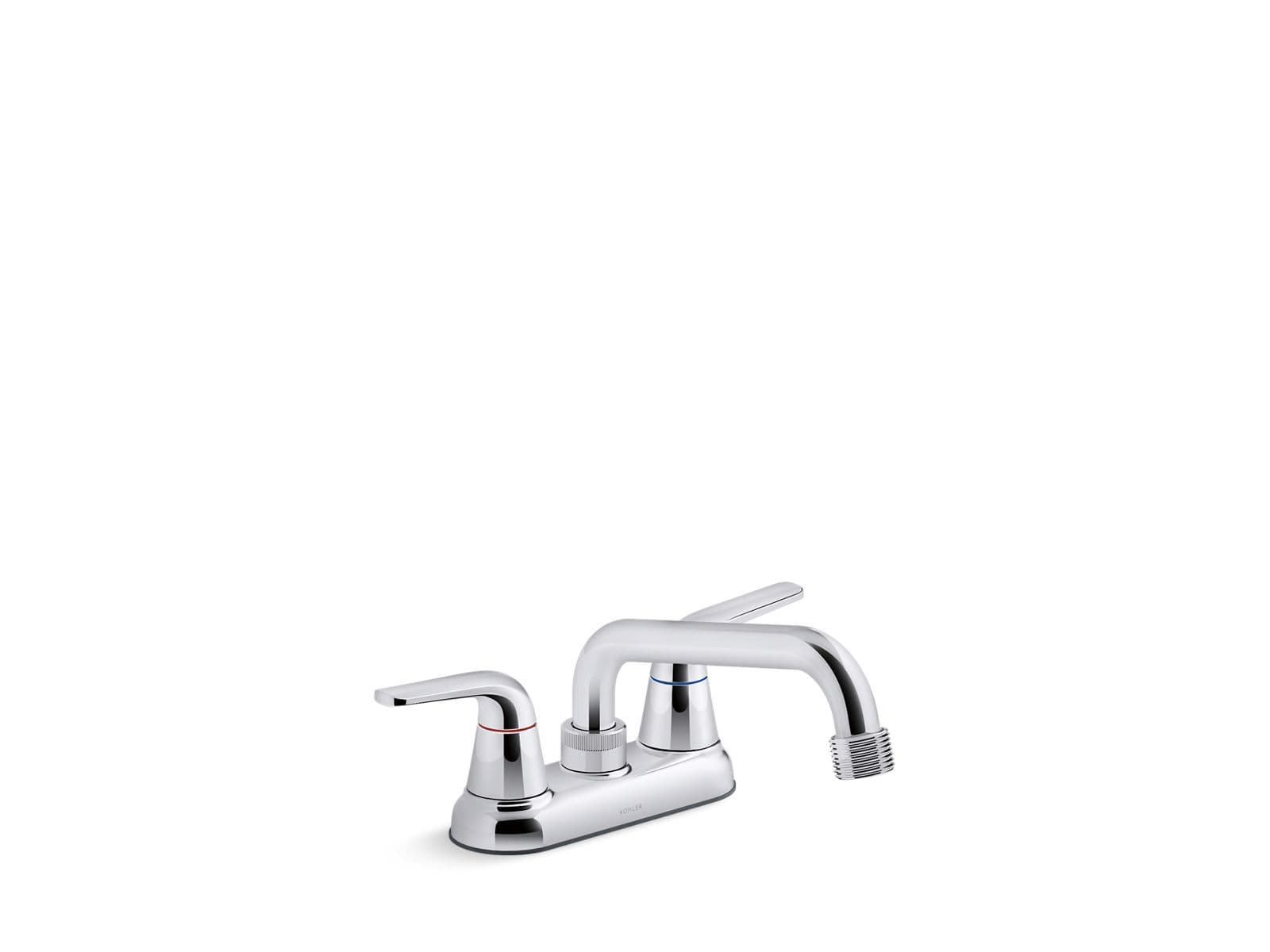 Kohler Jolt Two-handle utility sink faucet with 3/4'' threaded GHT spout - Polished Chrome by Kohler