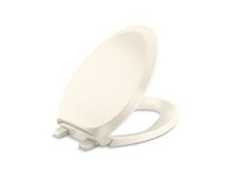 Kohler French Curve Ready Latch Quiet-Close Elongated Toilet Seat - Almond - image 1