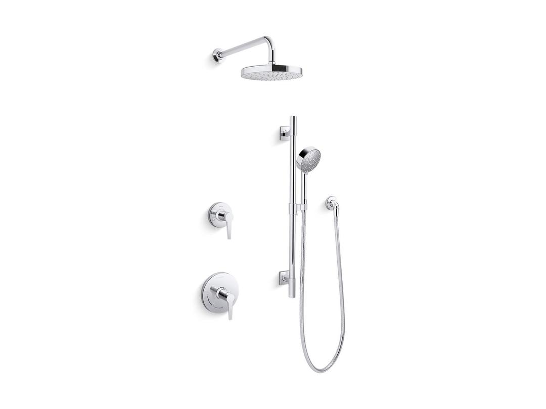 Awaken Showering kit, 2.5 gpm - Polished Chrome by Kohler