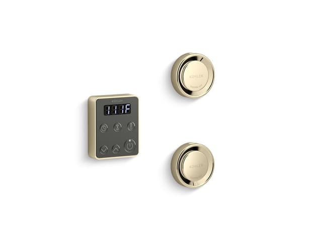 Kohler Invigoration Series Tandem steam generator control kit - Vibrant French Gold