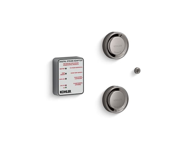 Kohler Invigoration Series Tandem digital steam adapter kit - Vibrant Titanium