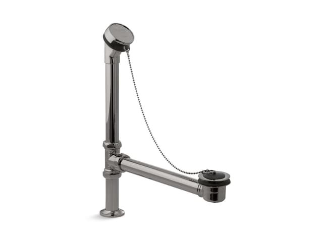 Kohler AntiqueE Bath drain, chain and rubber stopper - Vibrant Titanium