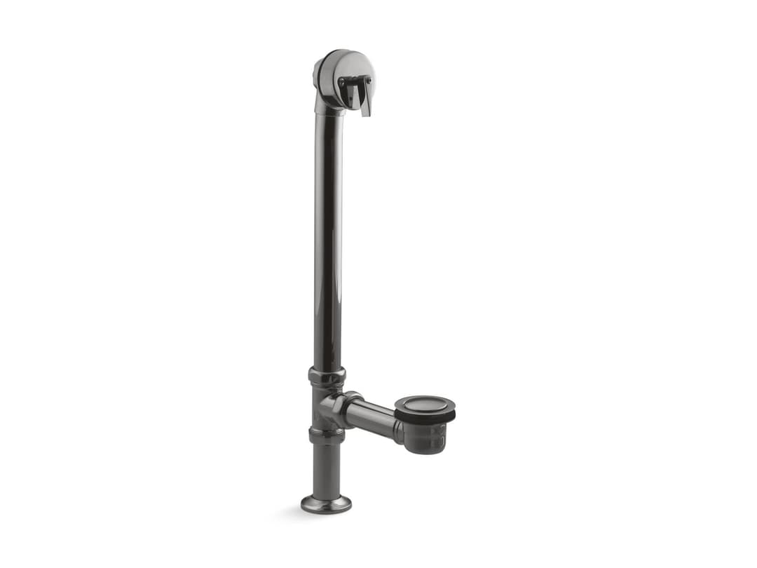 Kohler Artifacts 1-1/2'' pop-up bath drain for above- and through-the-floor freestanding bath installations - Vibrant Titanium by Kohler