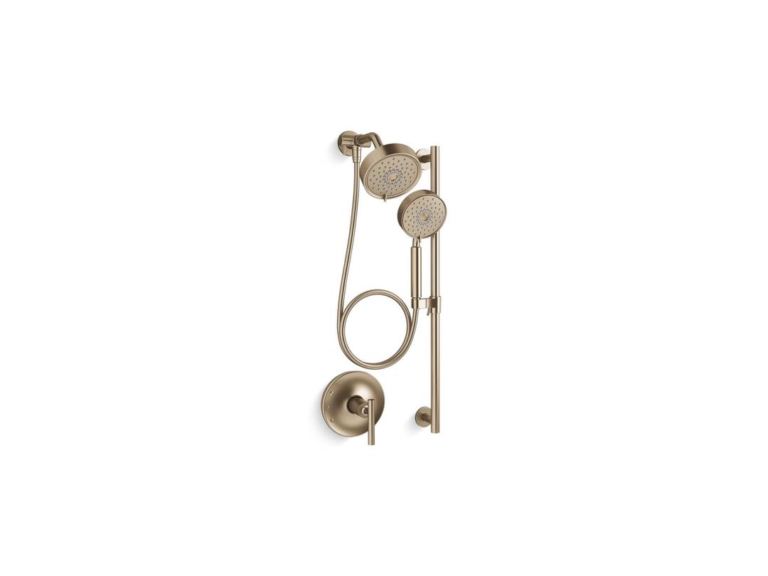 Kohler Purist Showering Kit, 1.75 gpm - Vibrant Brushed Bronze by Kohler