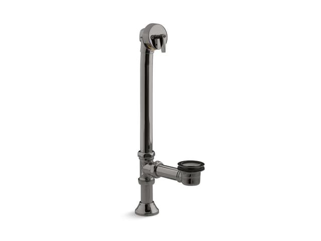 Kohler Iron Works Decorative 1-1/2'' adjustable pop-up bath drain for 5' whirlpool with tailpiece - Vibrant Titanium