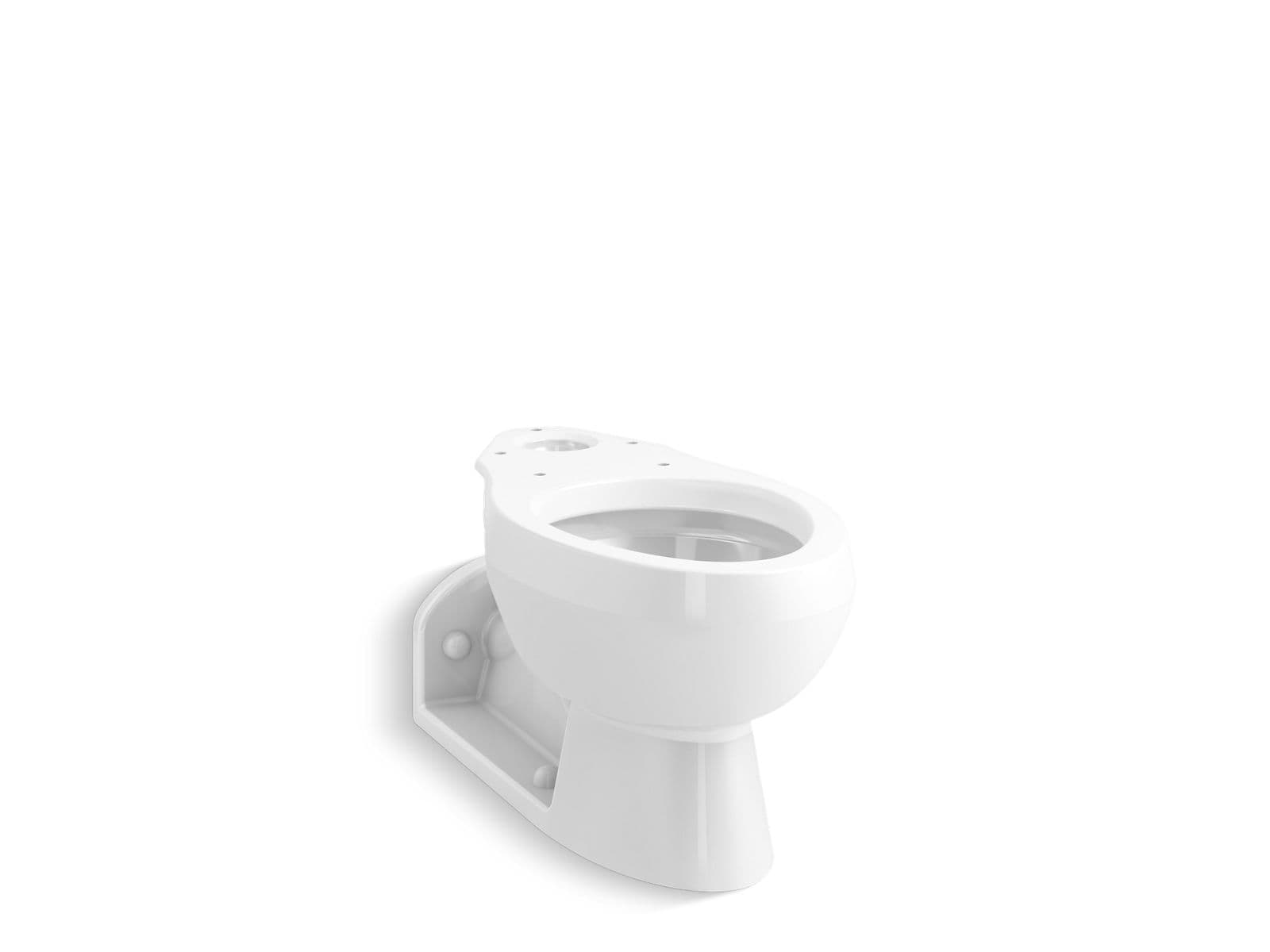 Kohler Barrington™ Elongated rear outlet toilet bowl with antimicrobial finish, less seat by Kohler