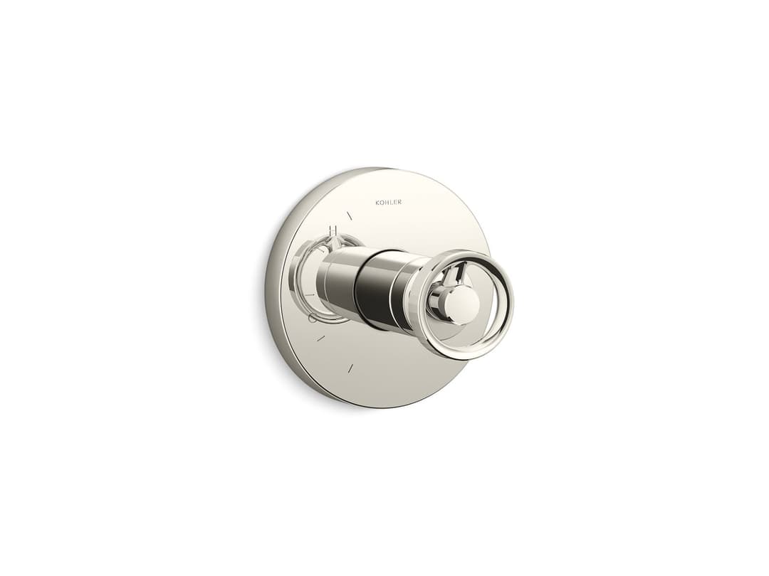 Kohler Components Rite-Temp valve trim with Industrial handle - Vibrant Polished Nickel by Kohler