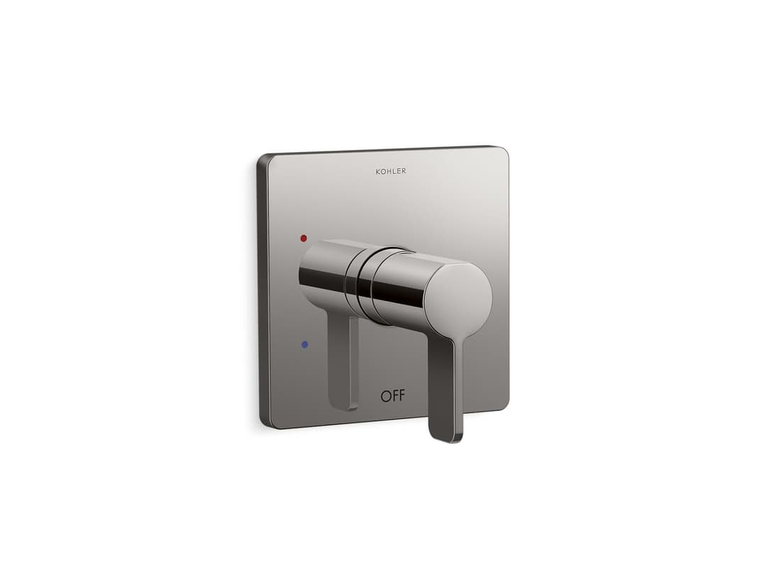 Kohler Parallel Rite-Temp shower valve trim - Vibrant Titanium by Kohler
