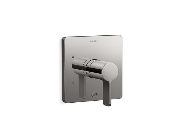 Kohler Parallel Rite-Temp shower valve trim - Vibrant Titanium