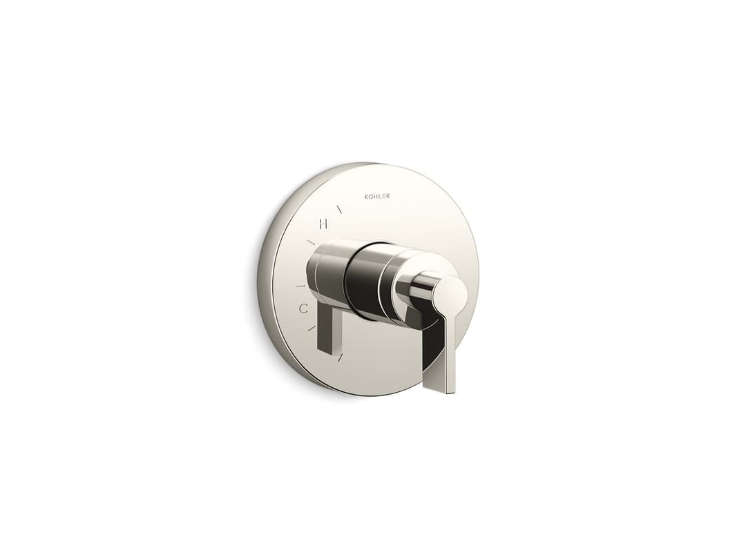 Kohler Components Rite-Temp valve trim with Lever handle - Vibrant Polished Nickel by Kohler