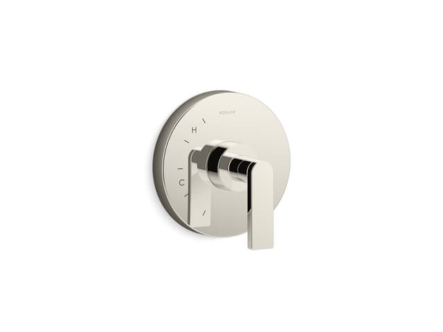 Kohler Composed Rite-Temp valve trim with lever handle - Vibrant Polished Nickel