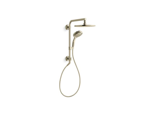 Kohler HydroRail-R Beam shower column - Vibrant French Gold