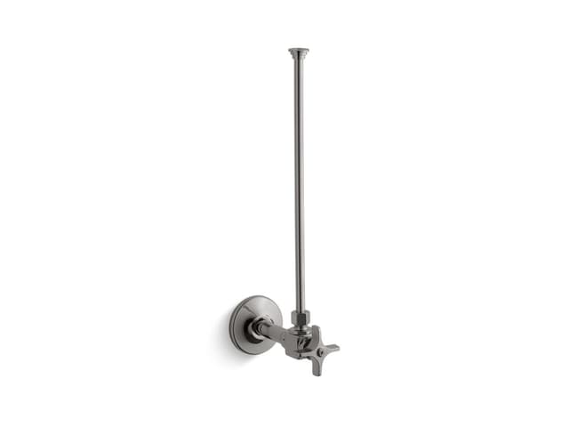 Kohler 3/8'' NPT angle supply with stop and annealed vertical tube - Vibrant Titanium