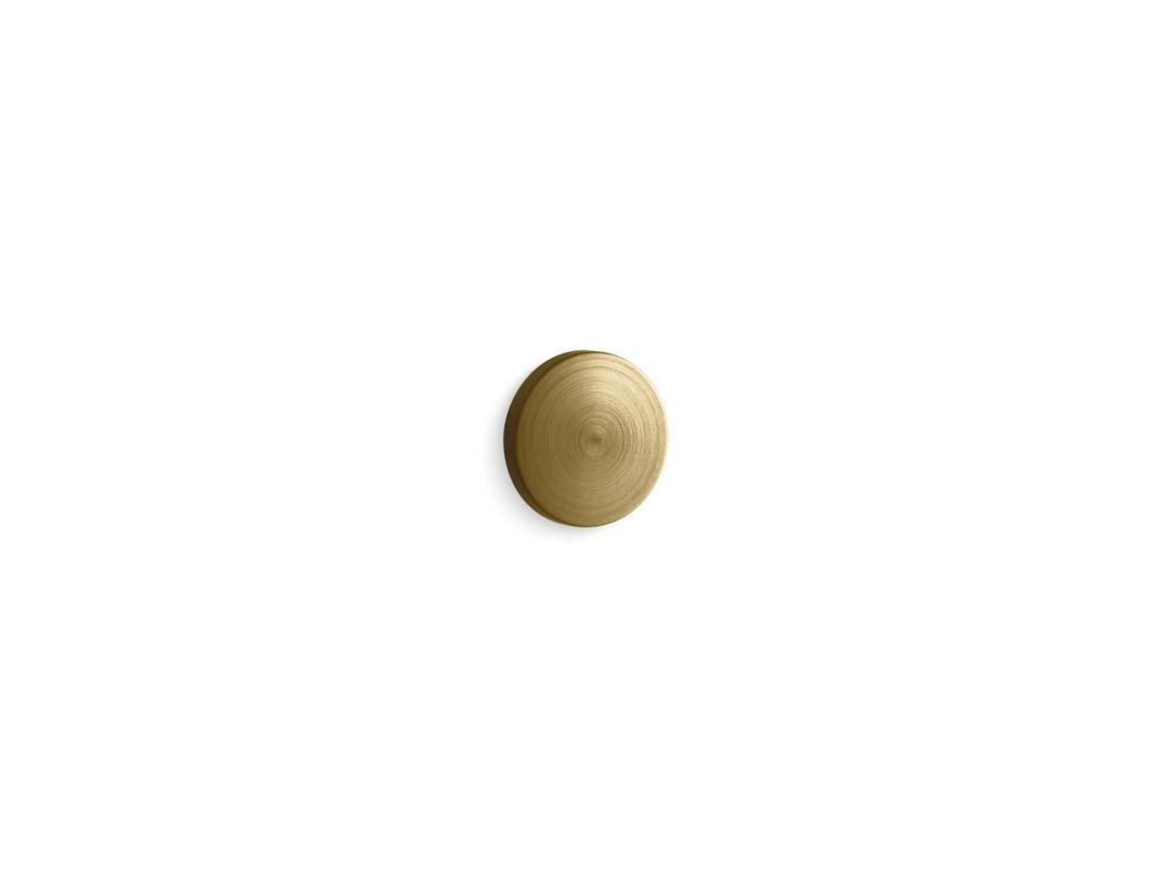 Kohler Iron Plains Overflow cap for Iron Plains bathroom sinks - Vibrant Brushed Moderne Brass by Kohler