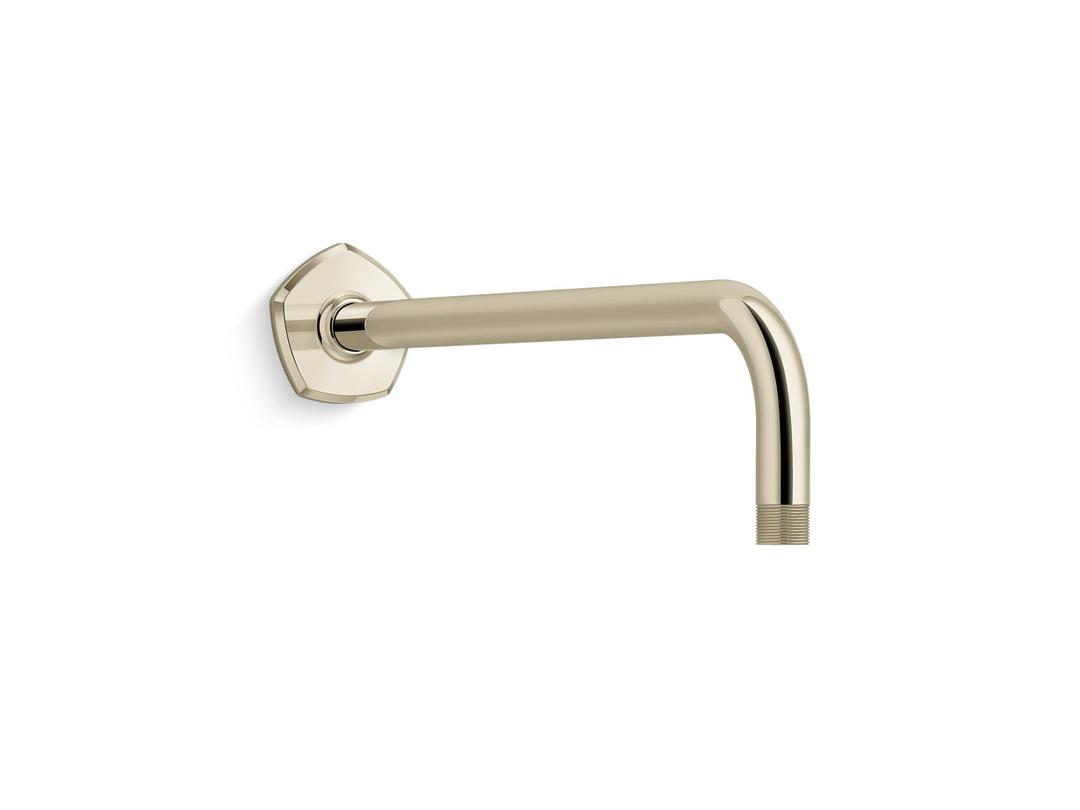 Kohler Occasion Wall-mount rainhead arm and flange - Vibrant French Gold by Kohler