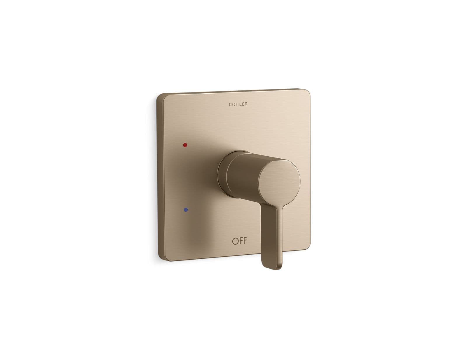 Kohler Parallel Rite-Temp shower valve trim - Vibrant Brushed Bronze by Kohler