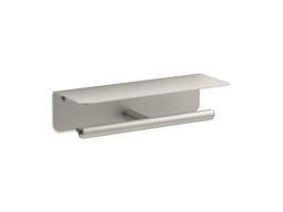 Kohler KuminE Covered double toilet paper holder - Vibrant Brushed Nickel - image 1