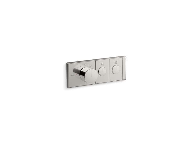 Kohler Anthem Two-outlet recessed mechanical thermostatic valve control - Vibrant Titanium