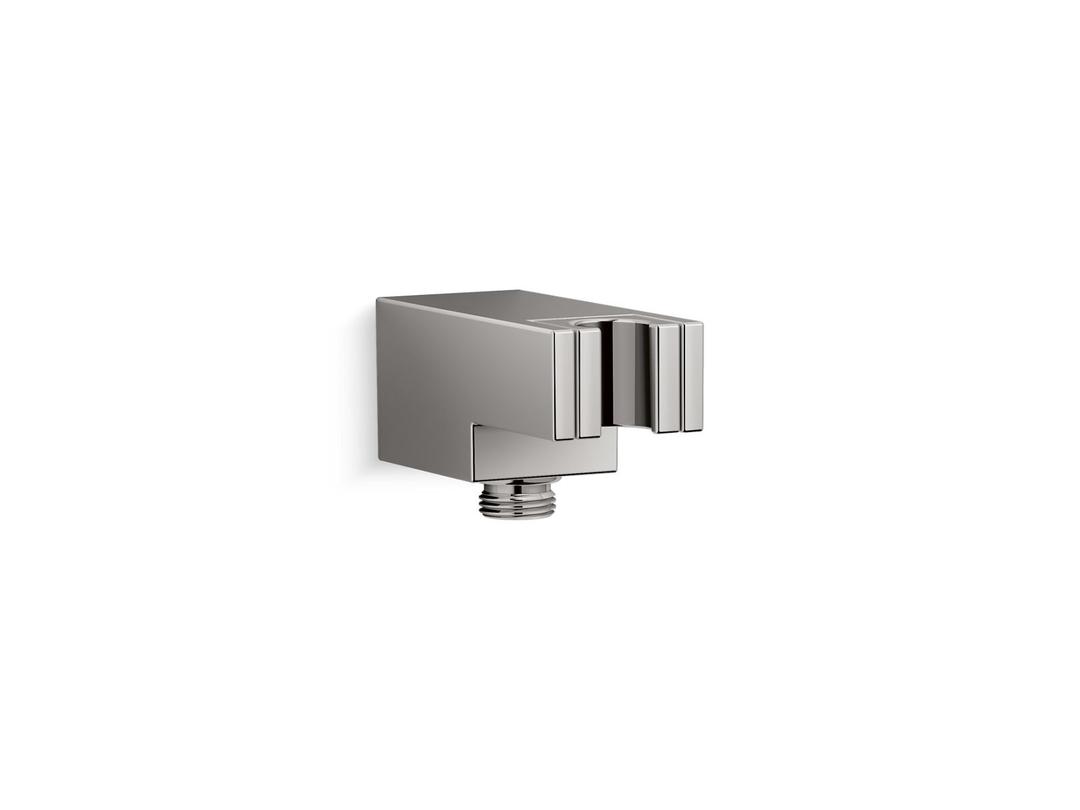 Kohler Statement Wall-mount handshower holder with supply elbow and check valve - Vibrant Titanium by Kohler