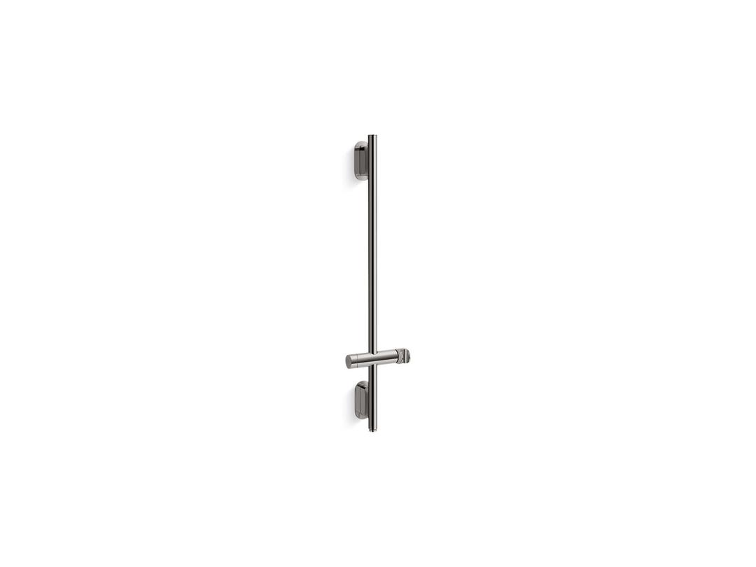 Kohler Statement 32'' deluxe slidebar with integrated water supply - Vibrant Titanium by Kohler