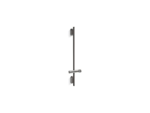 Kohler Statement 32'' deluxe slidebar with integrated water supply - Vibrant Titanium