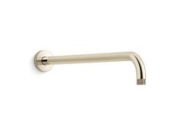 Kohler Statement 19'' wall-mount single-function rainhead arm and flange - Vibrant French Gold - image 1