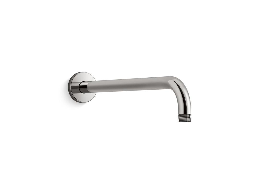 Kohler Statement 15-1/2'' wall-mount single-function rainhead arm and flange - Vibrant Titanium by Kohler