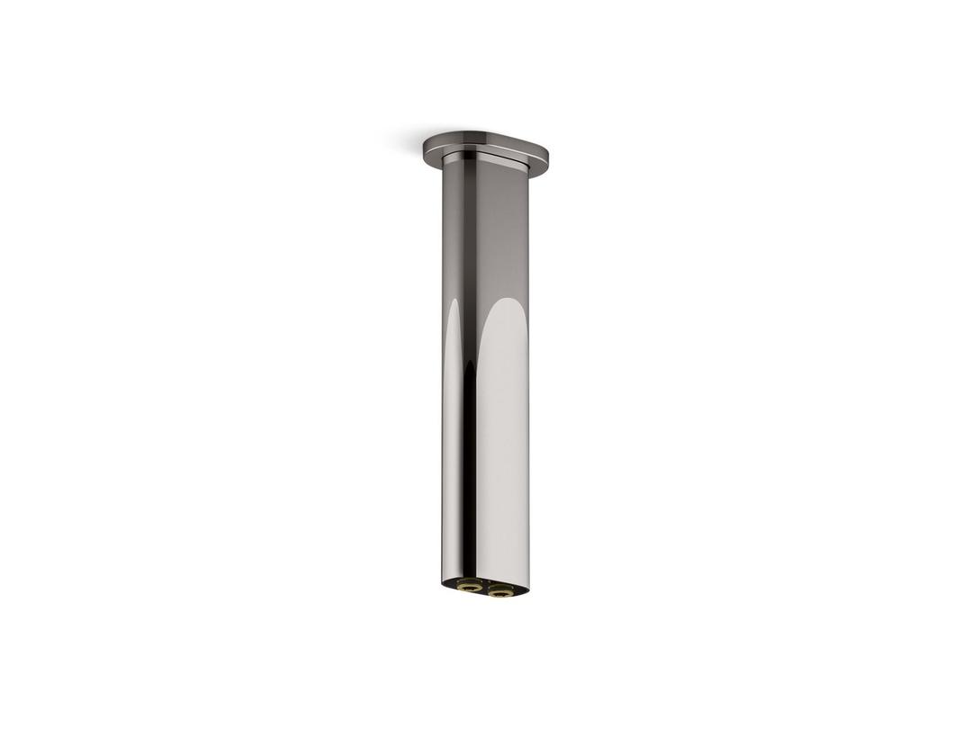 Kohler Statement 10'' ceiling-mount two-function rainhead arm and flange - Vibrant Titanium by Kohler